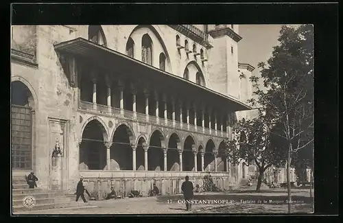 AK Constantinople, Fontaine de la Mosquée Sulémanié