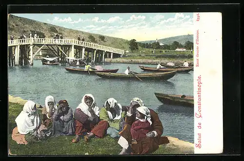 AK Constantinople, Eaux douces d`Europe