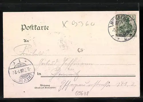 AK Ringethal, Ortsansicht mit Gasthof, Raubschloss