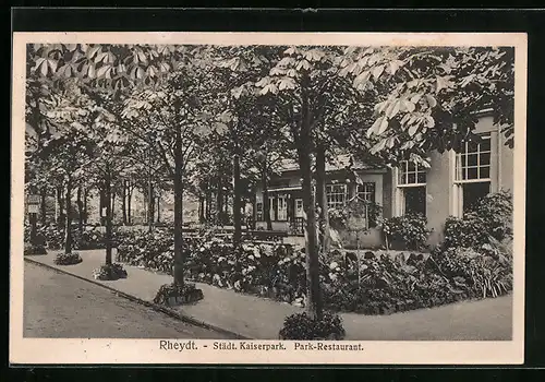 AK Rheydt, Aussenansicht Städt. Kaiserpark, Das Park-Restaurant