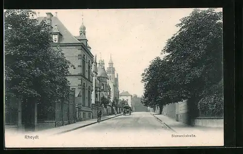 AK Rheydt, Blick in die Bismarckstrasse