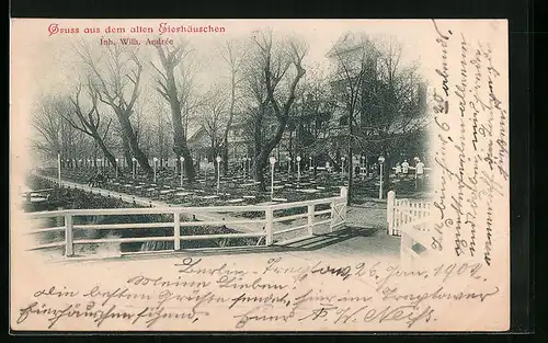 AK Berlin-Treptow, Gasthaus zum alten Eierhäuschen