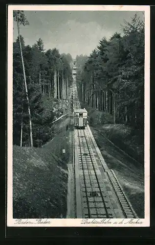 AK Baden-Baden, Drahtseilbahn a. d. Merkur