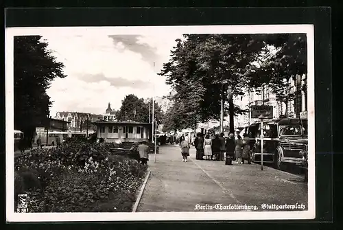 AK Berlin-Charlottenburg, Stuttgarterplatz mit Reisebüro