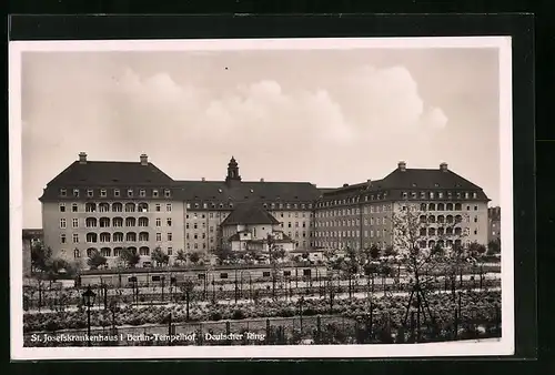 AK Berlin-Tempelhof, Blick auf das St. Josefskrankenhaus