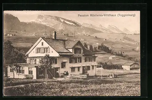 AK Wildhaus /Toggenburg, Pension Rösliwies