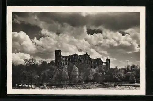 AK München, Blick zum Maximilianeum