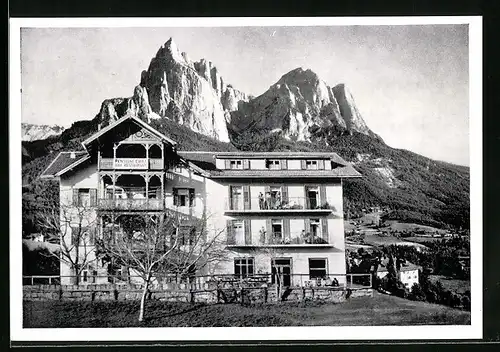 AK Seis am Schlern, Pension Erica mit Bergpanorama