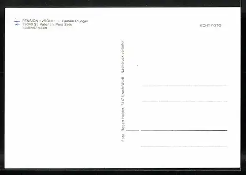 AK St. Valentin, Pension Vroni, Inh.: Familie Plunger
