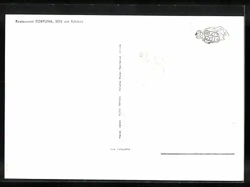AK Seis am Schlern, Restaurant Fortuna mit Bergpanorama