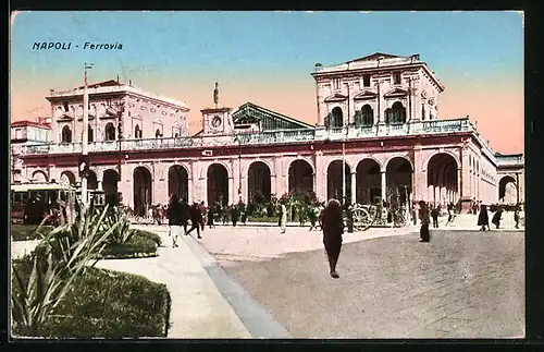 AK Napoli, Ferrovia, Bahnhof