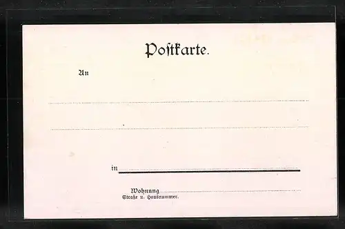 Künstler-AK Bethlehem, Ortsansicht vom Stadtrand aus