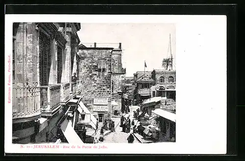 AK Jerusalem, Rue de la Porte de Jaffa