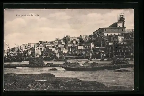 AK Jaffa, Panorama vom Wasser aus