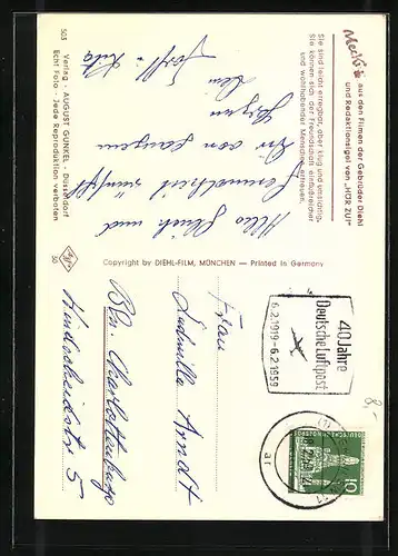 AK Sternzeichen Fische, Mecki kniet am Fischteich