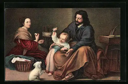 Künstler-AK Stengel & Co. Nr. 29026: Die heilige Familie