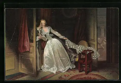 Künstler-AK Stengel & Co. Nr. 29090: Der heimliche Kuss