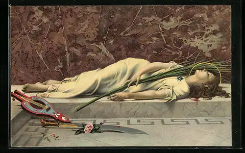 Künstler-AK Stengel & Co. Nr. 29011: Die heilige Cäcilie