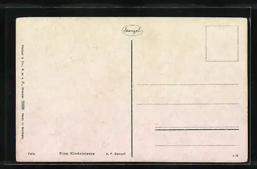 Künstler-AK Stengel & Co. Nr. 29238: Eine Kindermesse