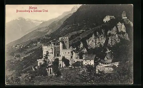 AK Meran, Brunnenburg und Schloss Tirol