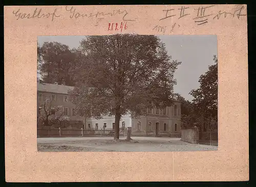 Fotografie Brück & Sohn Meissen, Ansicht Gauernitz, Partie am Gasthof zu Gauernitz