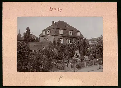 Fotografie Brück & Sohn Meissen, Ansicht Coswig i. Sa., Blick auf das Landhaus an der Sachsenstrasse