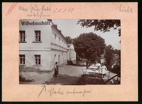 Fotografie Brück & Sohn Meissen, Ansicht Bad Elster, Partie am Gasthaus Wilhelmshöhe mit Blick auf die Stadt