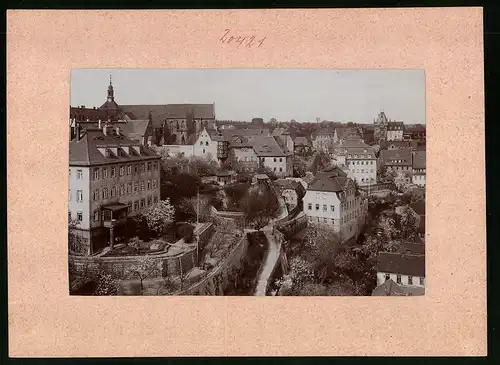 Fotografie Brück & Sohn Meissen, Ansicht Meissen i. Sa., Blick auf die Freiheit mit Kirche Sankt Afra