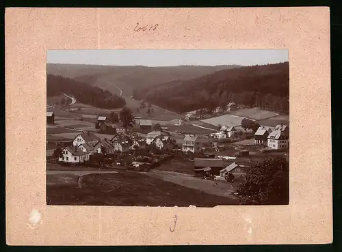 Fotografie Brück & Sohn Meissen, Ansicht Bad Elster, Panoramaansicht des Ortsteile Kessel