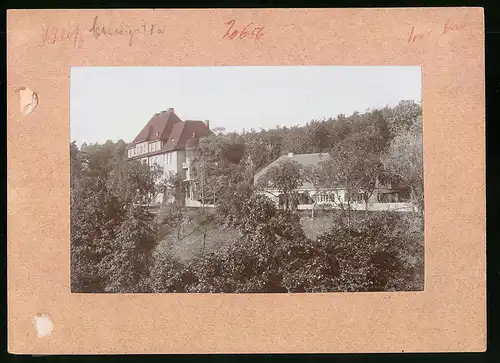 Fotografie Brück & Sohn Meissen, Ansicht Coswig i. Sa., Blick nach dem Schloss
