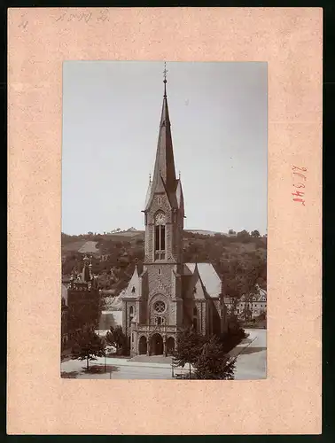 Fotografie Brück & Sohn Meissen, Ansicht Meissen-Triebischtal, Blick auf die Lutherkirche