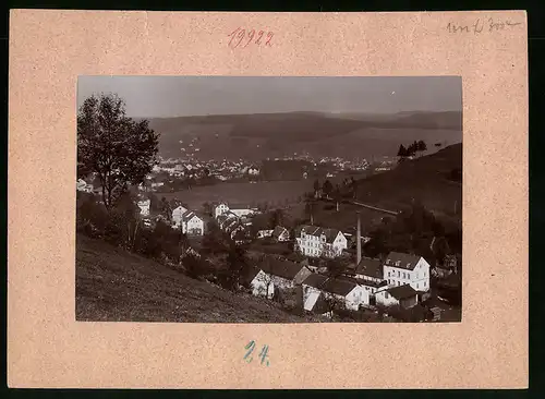 Fotografie Brück & Sohn Meissen, Ansicht Olbernhau i. Erzg., Teilansicht des Ortes mit Blick nach Rungstock