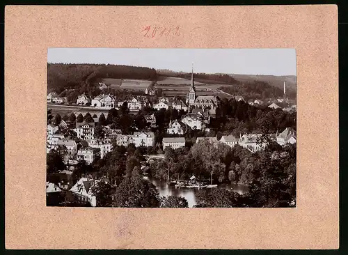 Fotografie Brück & Sohn Meissen, Ansicht Bad Elster, Blick auf die Stadt von der Alberthöhe aus gesehen