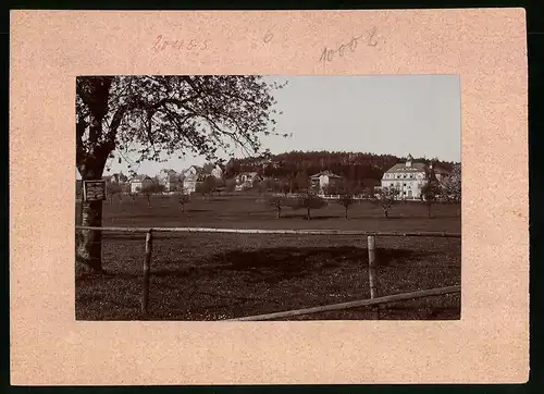 Fotografie Brück & Sohn Meissen, Ansicht Hintergersdorf, Blick auf den Ort mit Genesungsheim