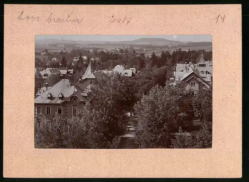 Fotografie Brück & Sohn Meissen, Ansicht Grossschweidnitz, Blick über die Dächer des Ortes