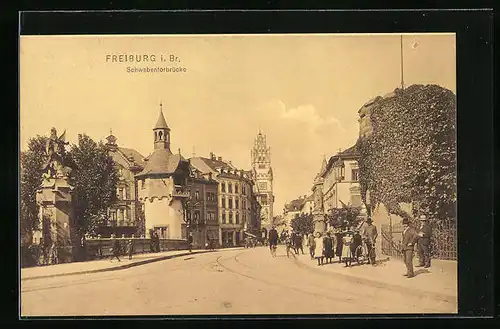 AK Freiburg i. Br., Schwabentorbrücke