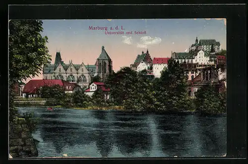 AK Marburg a. d. L., Universität und Schloss