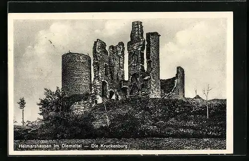 AK Heimarshausen im Diemeltal, Ruine der Kruckenburg
