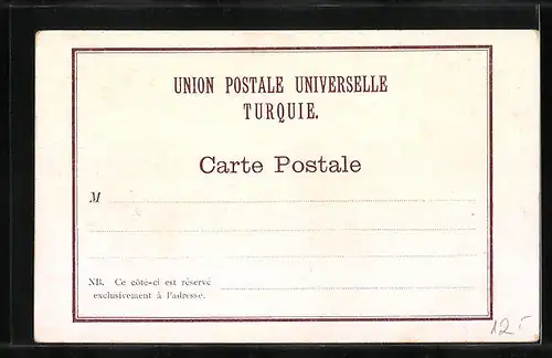 Lithographie Magdala am See Genezareth, Panorama, Ortspartie