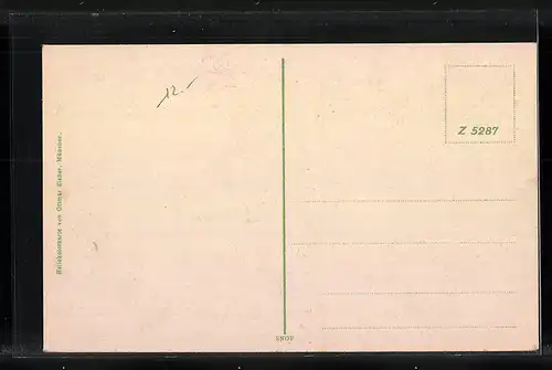 AK München, Marsfeld-Kaserne 1. Inf. Regt. aus der Vogelschau