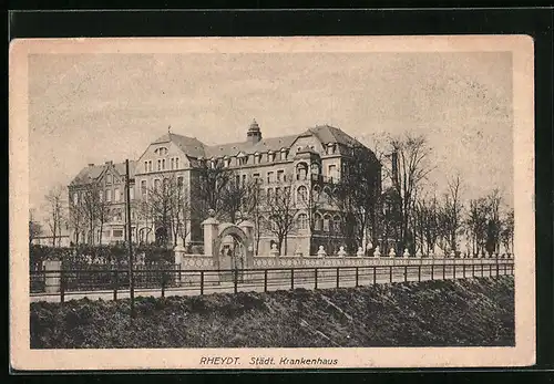 AK Rheydt, Ansicht des Städt. Krankenhauses