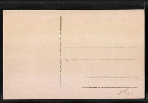 Künstler-AK Minden i. W., Marienwall-Kaserne, Neue Artillerie-Kaserne, Bahnhofskaserne, Garnison-Lazarett