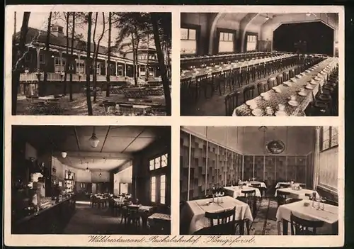 AK Köln-Rath, Waldrestaurant Reichsbahnhof im Königsforst