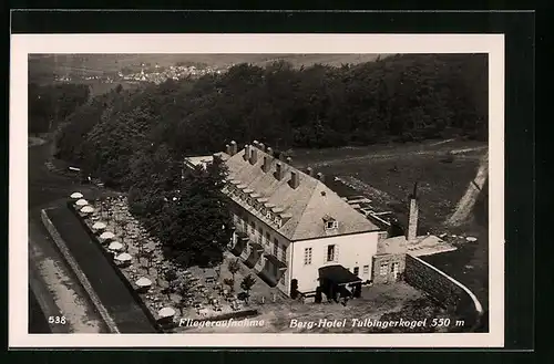 AK Mauerbach, Berg-Hotel Tulbingerkogel, Fliegeraufnahme