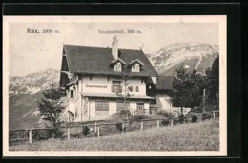AK Rax, Hotel Knappenhof