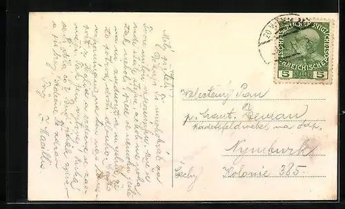 AK Wien, Franz Josefs-Quai mit Strassenbahn