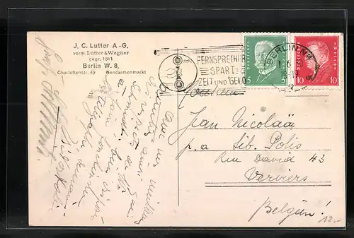AK Berlin-W, Gasthaus J. C. Lutter AG, Charlottenstrasse 49 am Gendarmenmarkt, Historische Weinstuben, Innenansicht