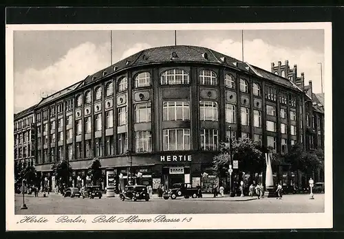 AK Berlin, Hertie Waren- und Kaufhaus GmbH in der Belle-Alliance-Strasse 1-3