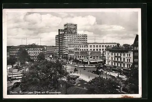 AK Berlin, Askanischer Platz mit Europahaus