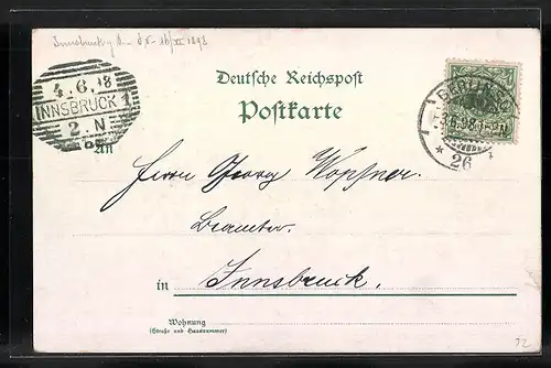 Lithographie Berlin, Unter den Linden mit Denkmal Friedrich des Grossen